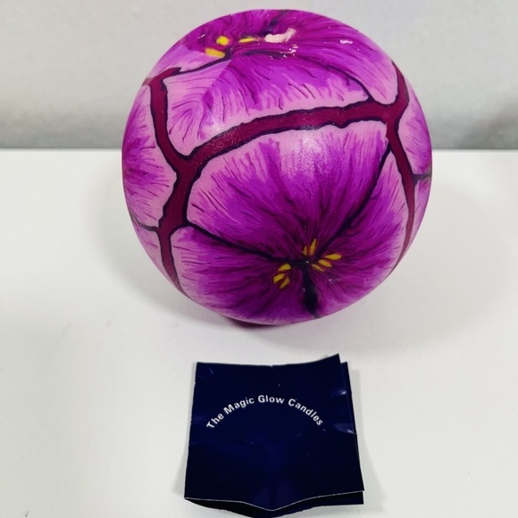 VTG 90s Magic Glowing Candle Handmade Purple Approx 4” Diameter NIB RARE FIND - Picture 3 of 6